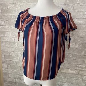 Paper Crane vertical striped out the shoulder